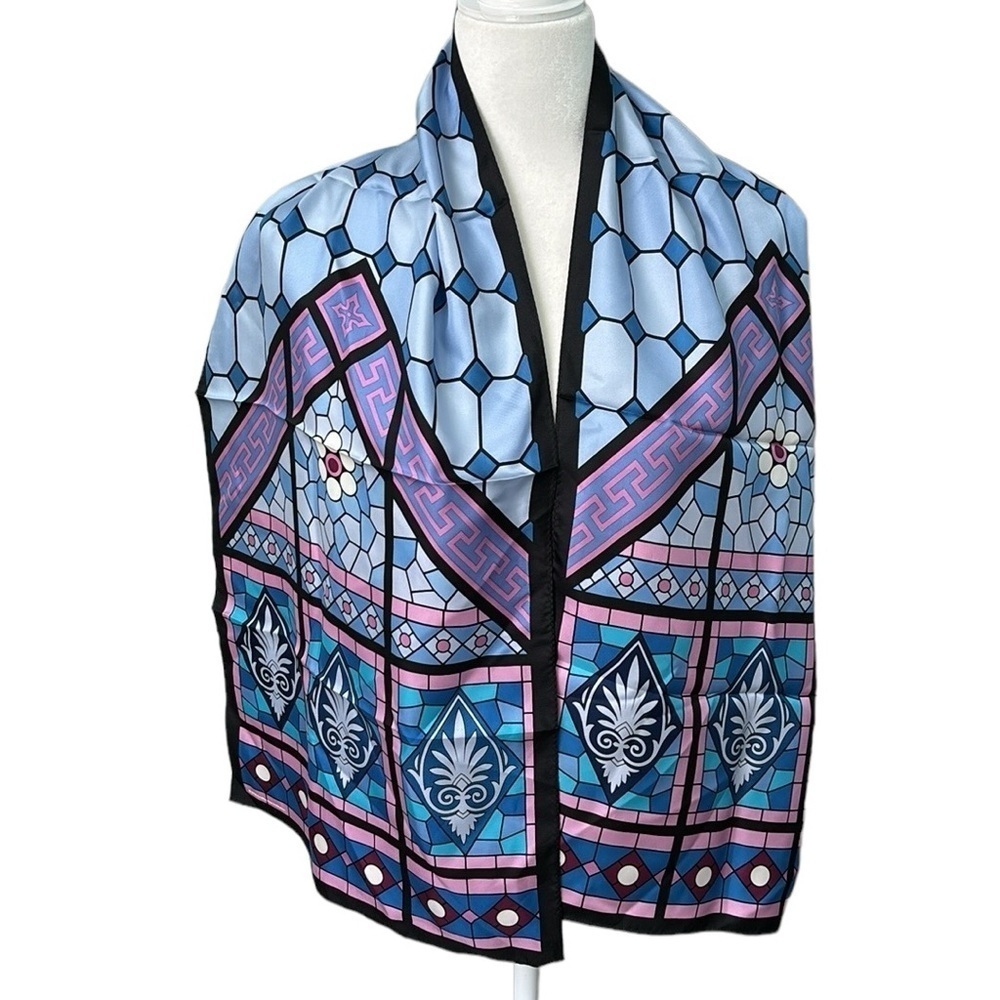 Smithsonian Institution Rectangle Silk Scarf Stai… - image 13